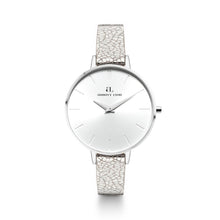 Metallic Silver Leather Minimale 38 (Silver/White)