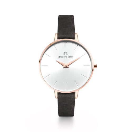 Black Leather Minimale 38 (Rose/White)