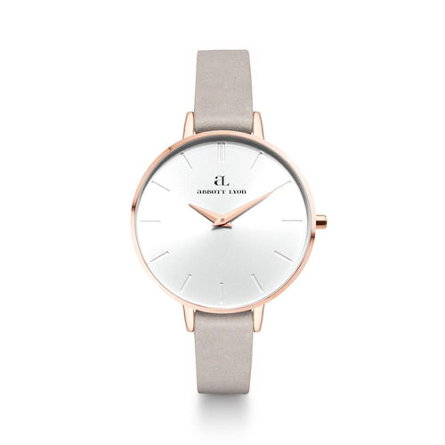 Grey Leather Minimale 38 (Rose/White)