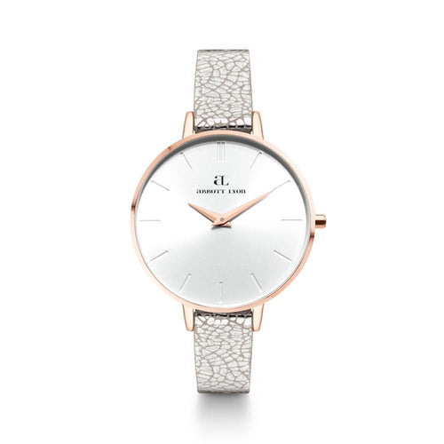 Metallic Rose Gold Minimale 38 (Rose/White)