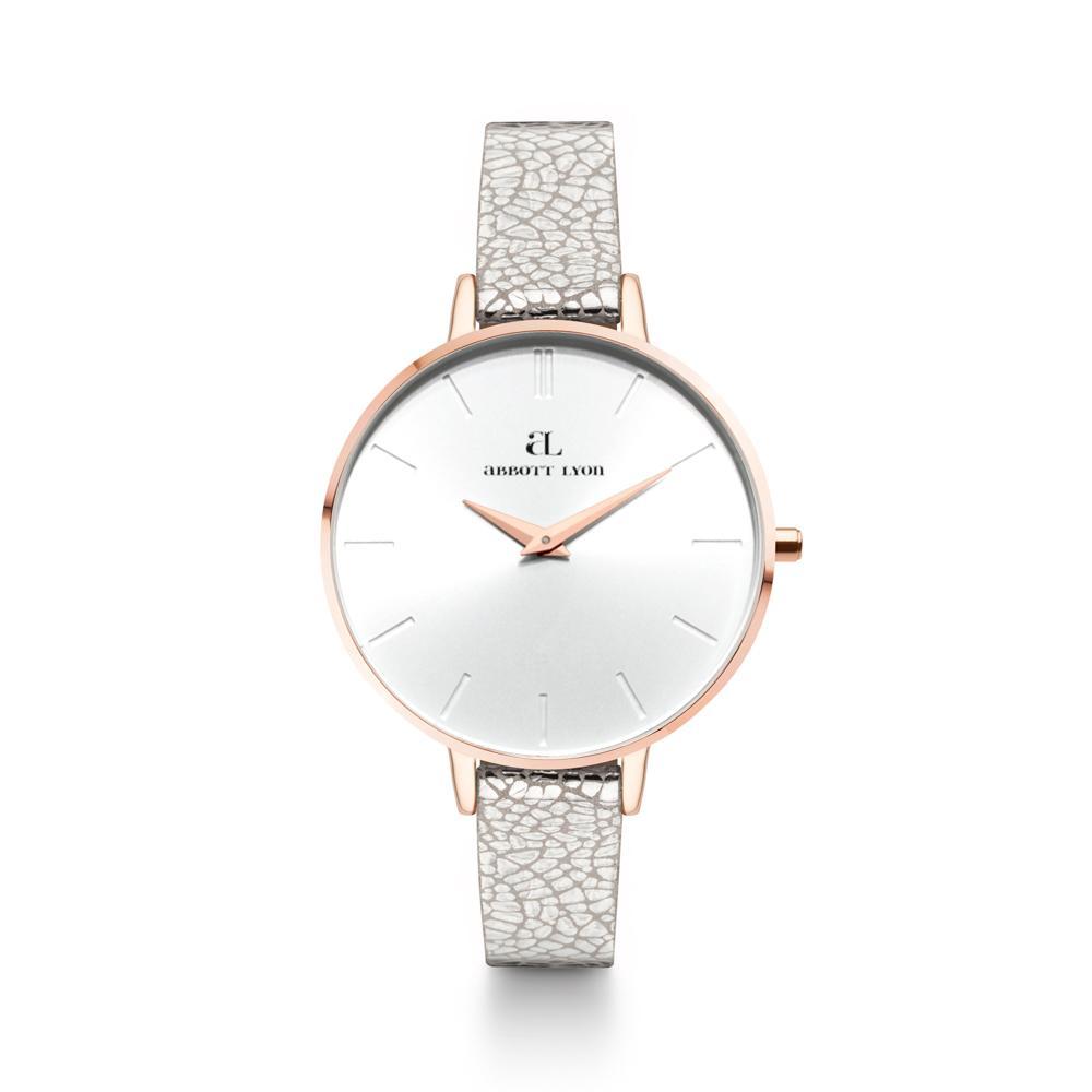 Metallic Rose Gold Minimale 38 (Rose/White)
