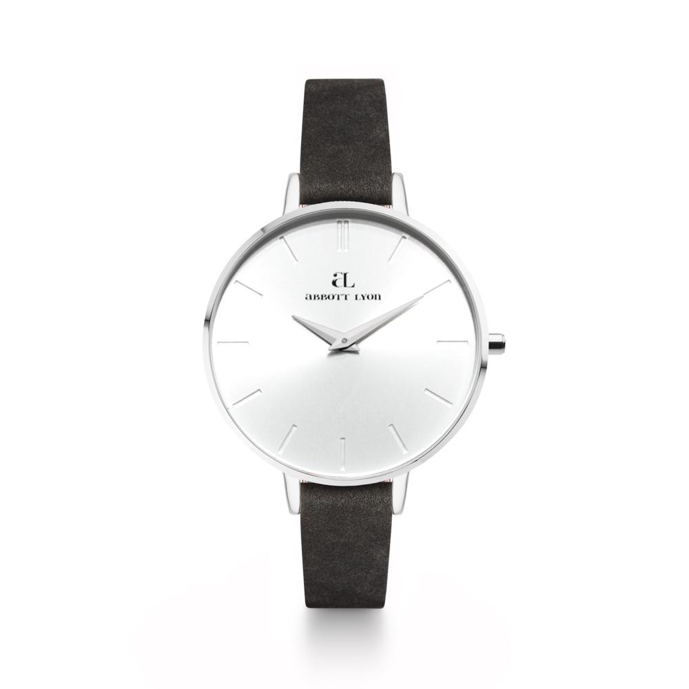 Black Leather Minimale 38 (Silver/White)