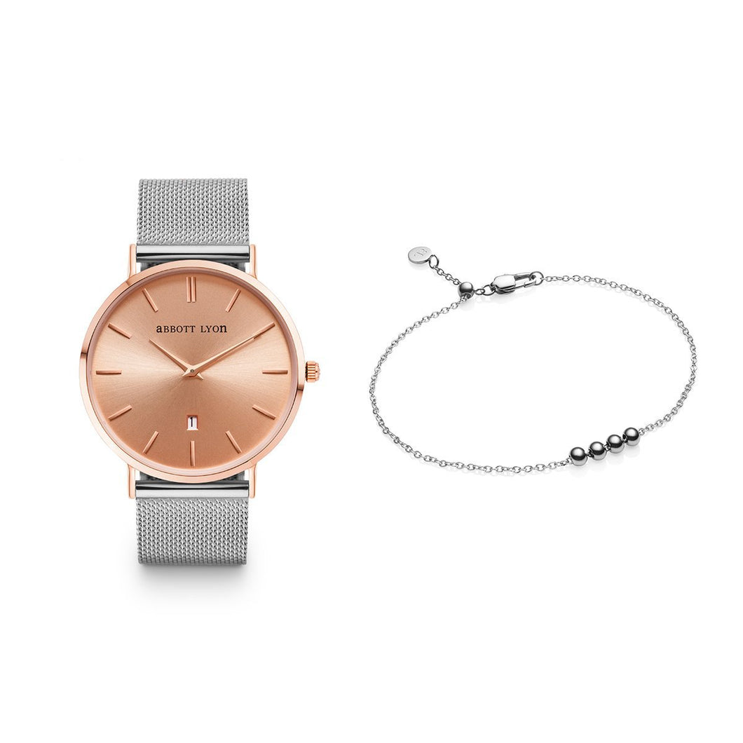 Little Luxe Silver Chain Stellar 40 (Rose Gold)