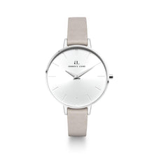 Grey Leather Minimale 38 (Silver/White)
