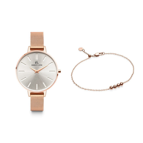 Little Luxe Rose Gold Chain Minimale 38 (Rose/White)