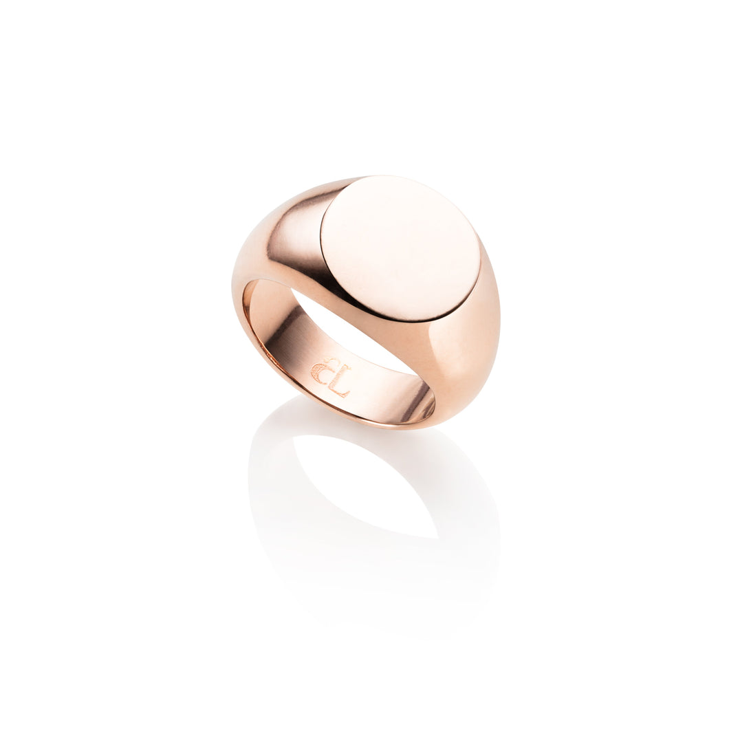 Personalise Signet Ring (Rose Gold)