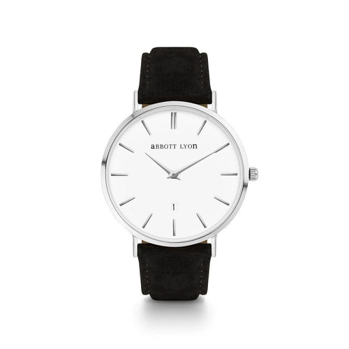 Black Suede Kensington 40 (Silver)