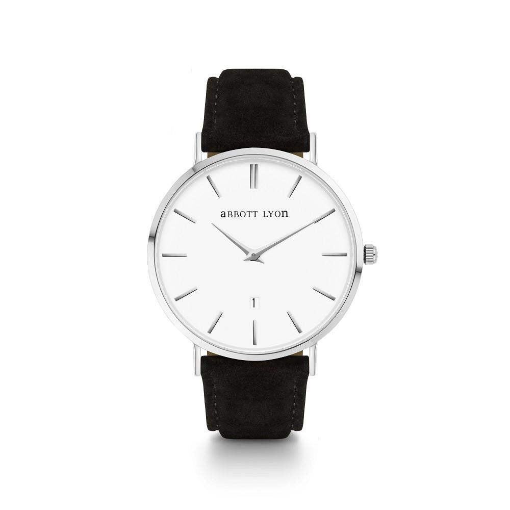 Black Suede Kensington 40 (Silver)