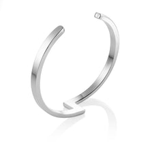 Zig Zag Bangle (Silver)
