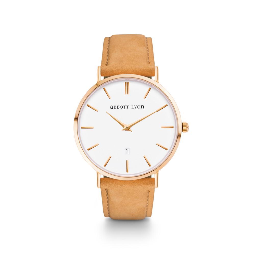 Tan Suede Kensington 40 (Gold/White)