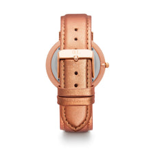 Metallic Rose Gold Leather Stellar 34 (Rose Gold)