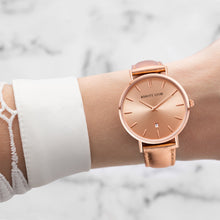 Metallic Rose Gold Leather Stellar 34 (Rose Gold)