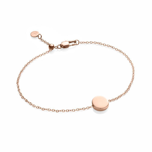 Little Luxe Disc Bracelet (Rose Gold)