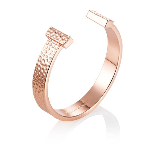 Hammered Bangle (Rose Gold)