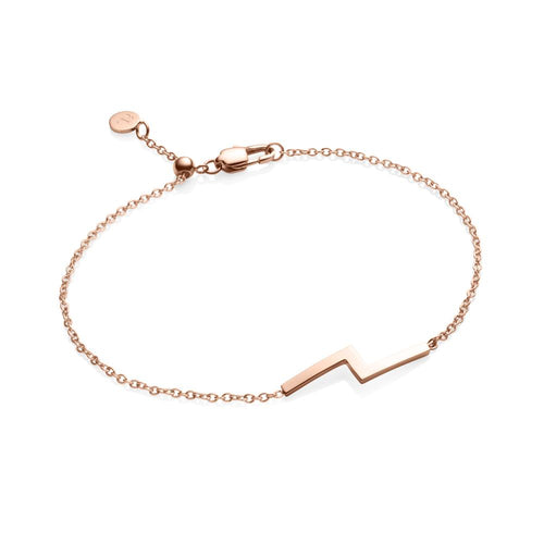 Little Luxe Zig Zag Bracelet (Rose Gold)