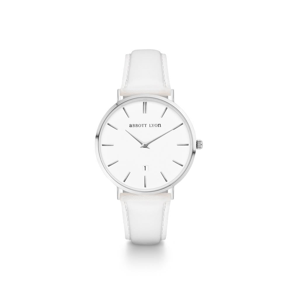 White Dove Leather Kensington 34 (Silver)