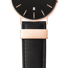 Black Leather Kensington 40 (Rose/Black)