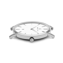 Mist Grey Leather Kensington 40 (Silver/White)