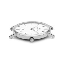 Men's Navy Leather Kensington 40 (Silver/White)