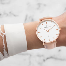 Nude Caramel Leather Kensington 40 (Rose/White)