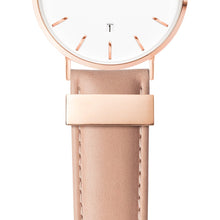 Nude Caramel Leather Kensington 40 (Rose/White)
