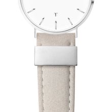 Mist Grey Leather Silver Kensington 34 (Silver/White)