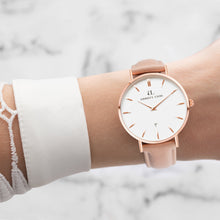 Nude Caramel Leather Kensington 34 (Rose/White)