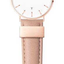 Nude Caramel Leather Kensington 34 (Rose/White)