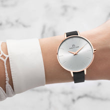 Black Leather Minimale 38 (Rose/White)