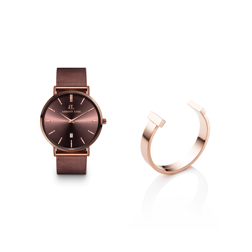 Mocha Chain Stellar 40 T-Bar Gift Set (Mocha/Rose)