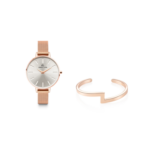 Rose Gold Chain Minimale 38 Zig Zag Gift Set (Rose)