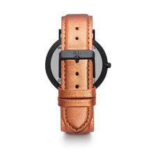 Metallic Rose Gold Leather Stellar 40 (Black Rose Gold)