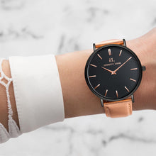 Metallic Rose Gold Leather Stellar 40 (Black Rose Gold)