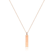 Large Hammered Lineare Pendant (Rose)