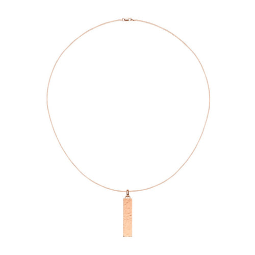 Large Hammered Lineare Pendant (Rose)