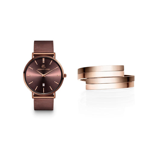 Mocha Chain Stellar 40 Entwine Gift Set (Mocha/Rose)