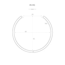 Zig Zag Bangle (Rose Gold)